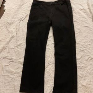 CHICOS Platinum black bell bottom jeans size  2 Reg L 12/14